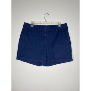 Vineyard Vines Shorts Women 10 Navy BLue 5" Inseam Cotton Classic Pockets Chino